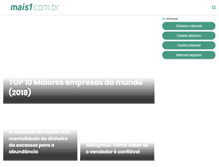 Tablet Screenshot of mais1.com.br